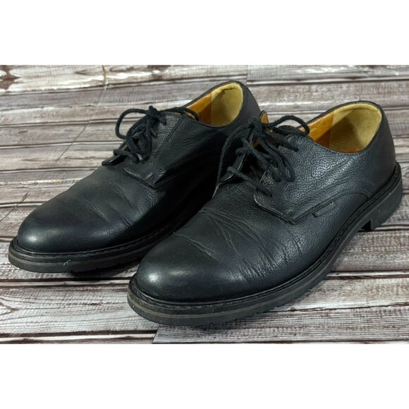 Mephisto Marlon Pebbled Leather Derbys shoes Size 7 color Black made in France - Picture 1 of 11